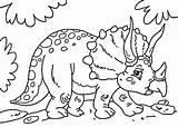 Coloring Dinosaur Cartoon Dinosaurs sketch template