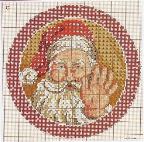 Punto En Cruz Navidad Papa Noel Santa Christmas Cross Stitch Cross