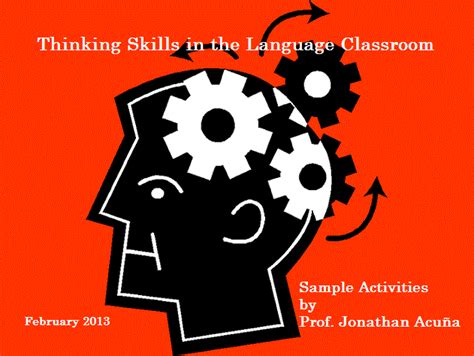 Reflective Online Teaching Thinking Skills In The Language Classroom