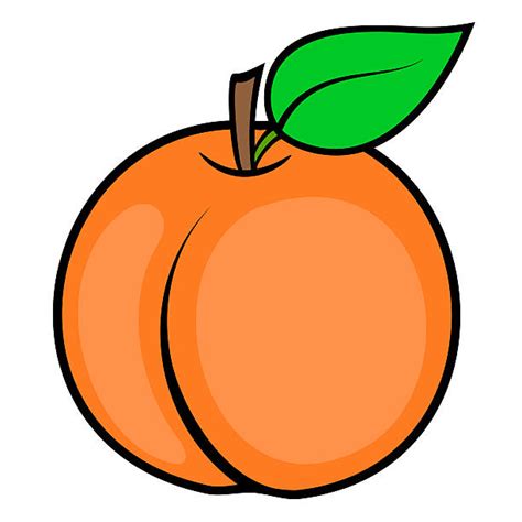 Juicy Peach Illustrations Royalty Free Vector Graphics
