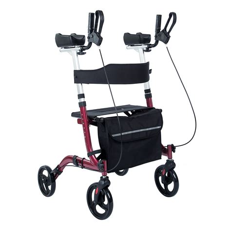 Folding Upright Rollator Walker Drive Medical Seat And Back