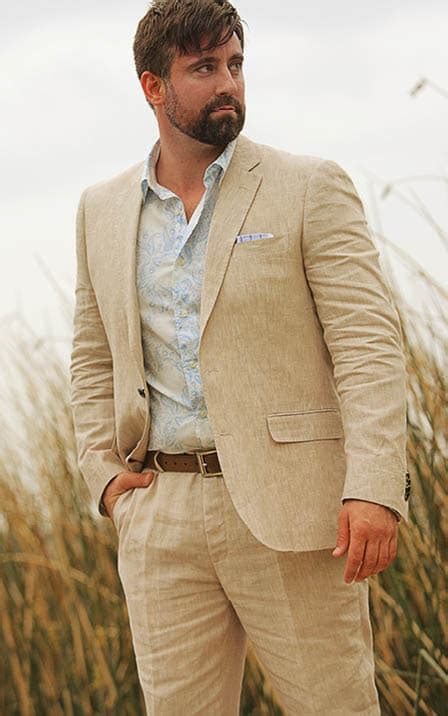 To save you the trouble of finding the perfect summer suit, we're doing the work right here with 10 of the very best options out there. 2018 Summer Beige Linen Suit Men Casual Groom Slim Fit 2 ...