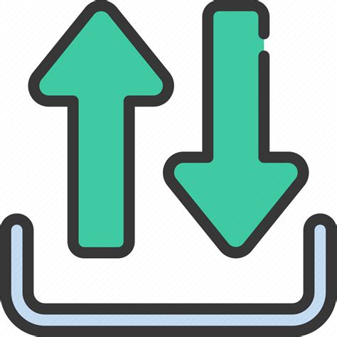 Input And Output Down Up Arrows Icon Download On Iconfinder