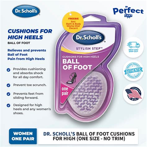 Dr Scholl S Stylish Step Ball Of Foot Cushions For High Heels 1 Pair