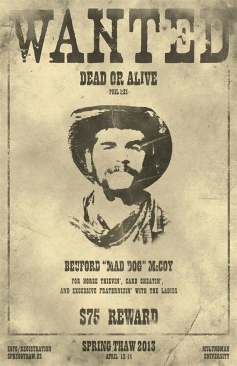 Wanted Poster Western Posters Old West Old West Outlaws
