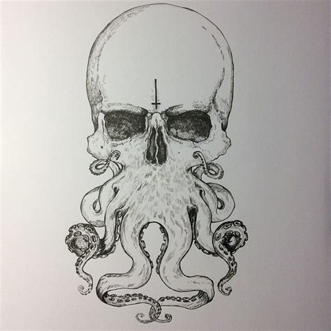Skull Octopus Tattoo Designs Resenhas De Livros