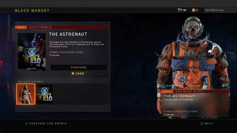 Black Ops 4 New Firebreak The Astronaut Outfit Showcase Youtube