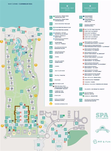 Resort Map Iberostar Paraiso Beach Riviera Maya Mexico