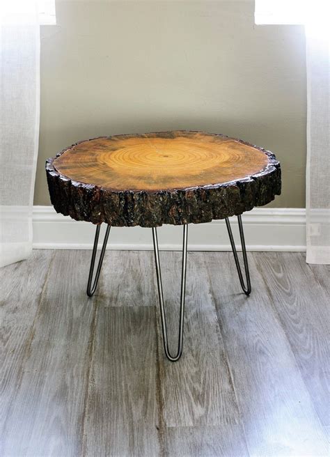 24 Wide Tree Slice Coffee Table Found Wood Wood
