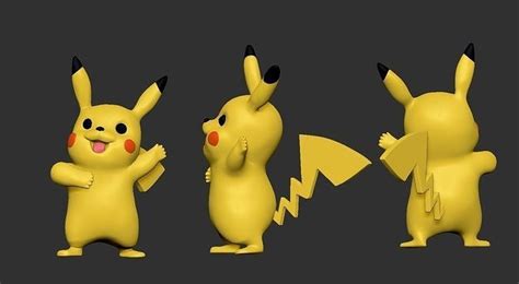 Pikachu 3d Printable Model 3d Model 3d Printable Cgtrader