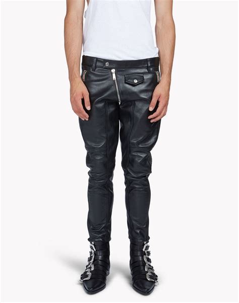 Dsquared2 Leather Biker Pants Pants For Men Official Store