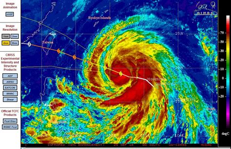Typhoon Megi Taiwan September 25 To 27 2016 Extreme Storms