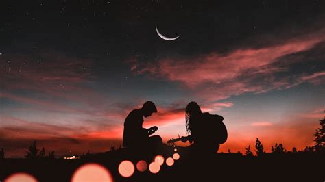 Multi drop patterns take four or more lengths before the first drop\'s design is repeated, as opposed to two lengths for half drop matches. Download 1366x768 Couple Silhouette, Guitar, Relaxing ...