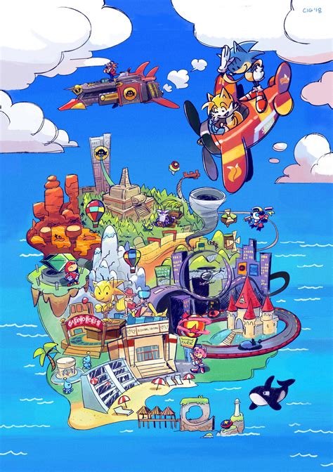 A Sonic Adventure World Map Sonic Art Adventure Art Sonic Adventure