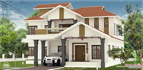 Nice Villa Elevation Design In Sq Feet Home Kerala Plans