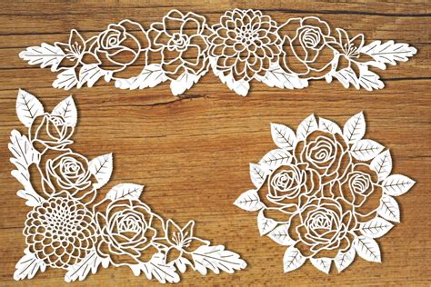 Floral Decorations 1 Svg Files For Silhouette And Cricut