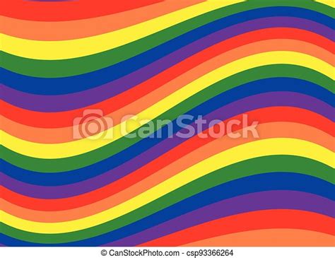 Rainbow Colored Wavy Background Colorful Wave Abstract Background In