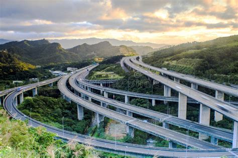 Highway Of Taiwan Stock Photo Image Of Meandering City 30907904