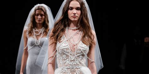 Bridal Fashion Week Spring 2018 Nearly Naked Wedding Dresses And Catsuits Stole The Show