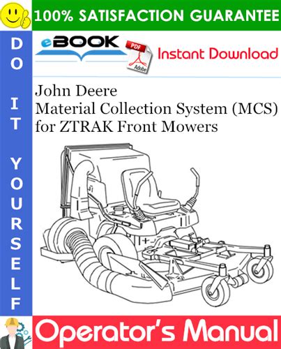 John Deere Material Collection System Mcs Operators Manual For