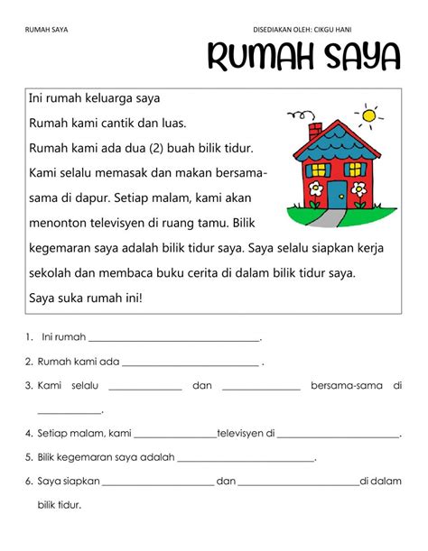 Worksheet Bahasa Indonesia Kelas 1 Sd Foto Modis