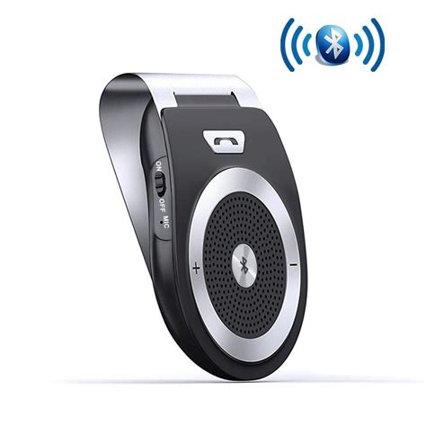 Bluetooth Car Kit Speakerphone Wireless Auto Power On Handsfree Visor
