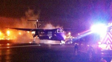 belfast plane investigation after engine catches fire bbc news
