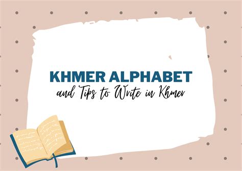 Khmer Alphabet And Tips To Write In Khmer Ling App