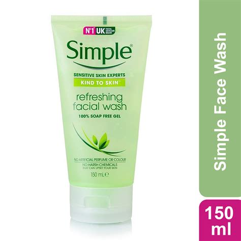 Simple Kind To Skin Refreshing Facial Gel Wash 150ml Cut Price Bd