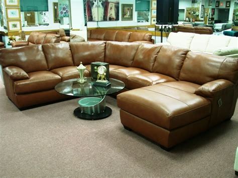 Brown Leather Sectional Sofa Clearance Radiovannes Pertaining To Clearance Sectional Sofas 