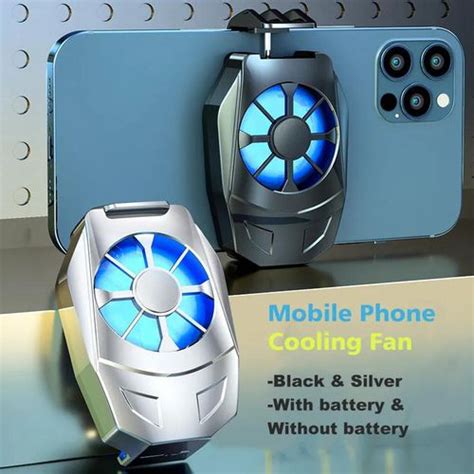 Universal Mini Mobile Phone Cooling Fan Radiator Turbo Hurricane Game