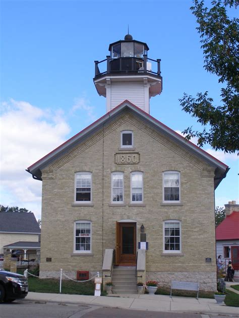 Front Of The Port Washington Lighthouse Port Washington Wi