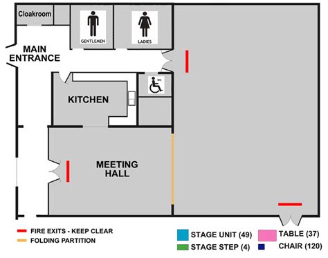 Hall Layout Plans
