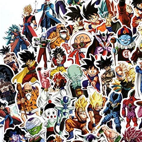 100 Pack Dragon Ball Sticker Z • Decal Dbz Anime Goku Super Saiyan