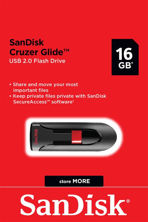 Usb Sandisk Cruzer Glide 20 16gb Flash Drive Memory Stick Cz60 016g