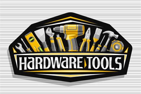 logotipo vetorial para ferramentas de hardware ilustração do vetor ilustração de casa