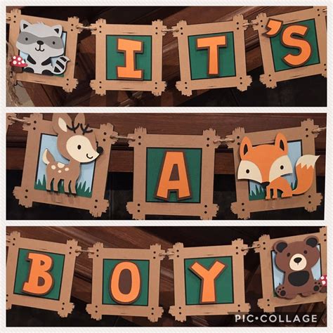 √ Woodland Critters Baby Shower Decorations
