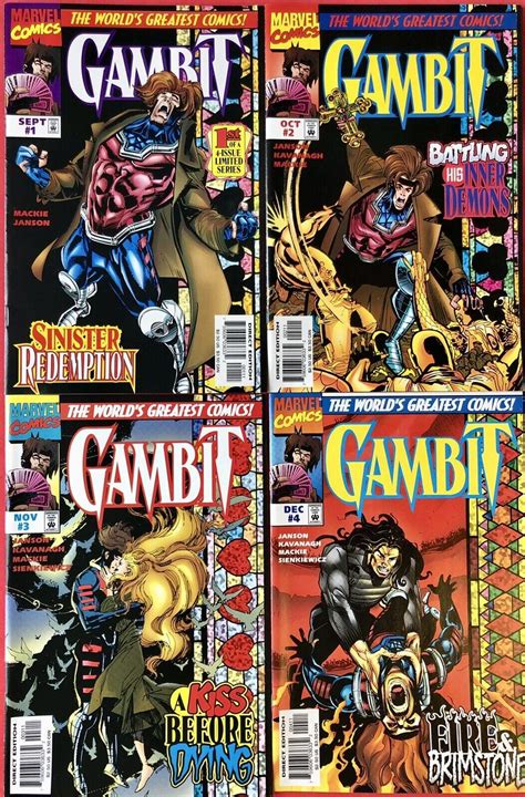 Gambit 1234 1997 Complete Mini Series Set Comic Books Modern