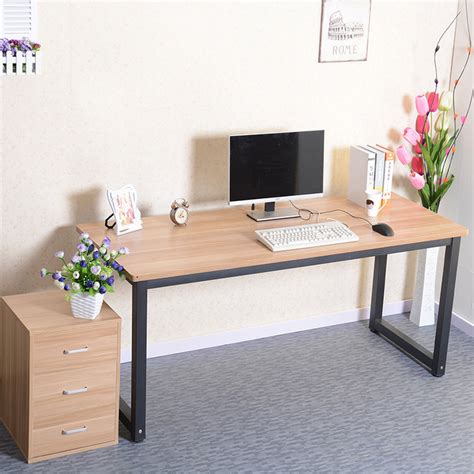 Our computer desk can be l shaped desk or a 2 person long desk just depends on what you want. Simple rounded computer desk long table conference desktop ...