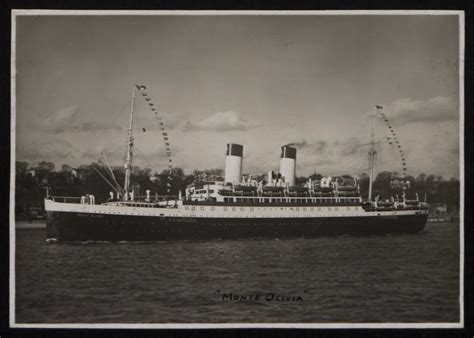 Photograph Of Monte Olivia Hamburg Sudamerika Line National Museums