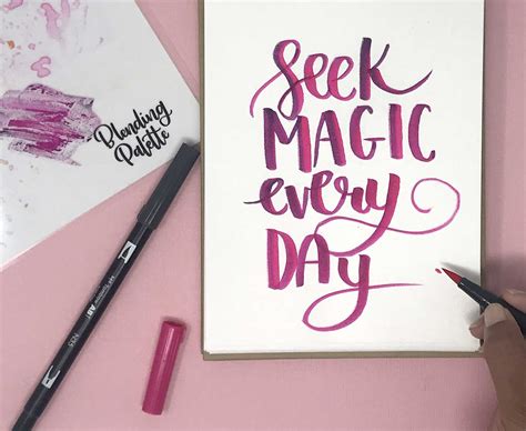 Hand Lettering Quotes 3 Ways Tombow Usa Blog