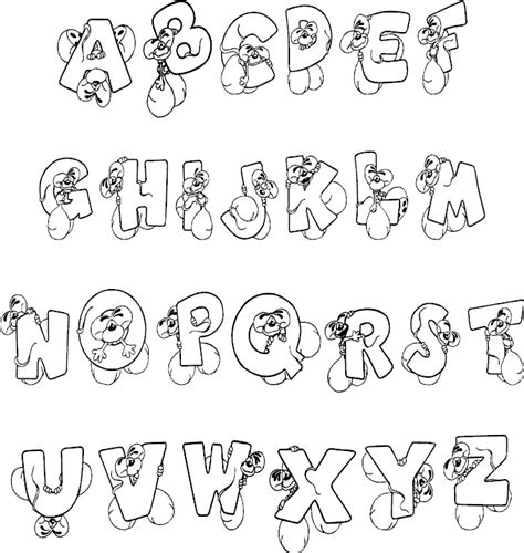 Full Alphabet Coloring Page