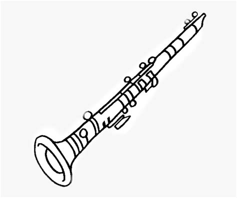 Clarinete Drawing Of Clarinet Free Transparent Clipart Clipartkey