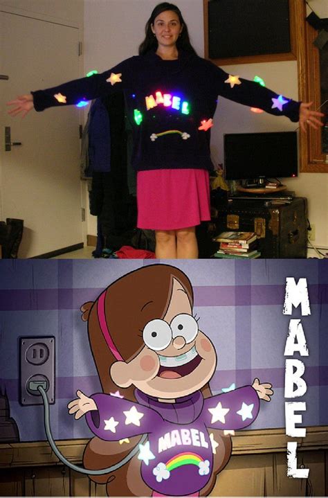 Gravity Falls Mabel Halloween Costume With Lights By Redcrosseknight