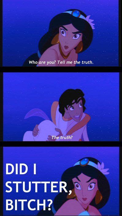 Oh Jasmine You Are Awesome Disney Funny Funny Disney Memes Disney