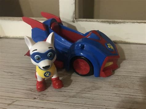 Paw Patrol Apollo Super Pup Figure And Pup Mobil Vehicle Rare Htf