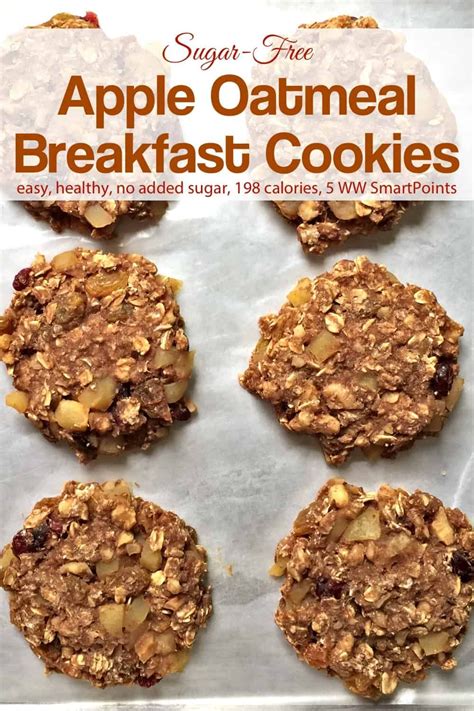 I could not stop eating these apple oatmeal cookies! Oprah's Healthy Sugar-Free Apple Oat Breakfast Cookies | Recipe | Breakfast cookies, Breakfast ...