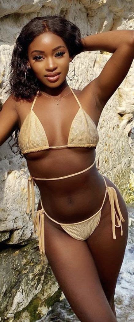 Beautiful Black Woman In Bikini On Beach By Daniel Dash Videohive My