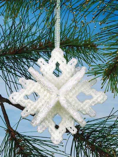 Snowflake Ornaments Plastic Canvas Pattern