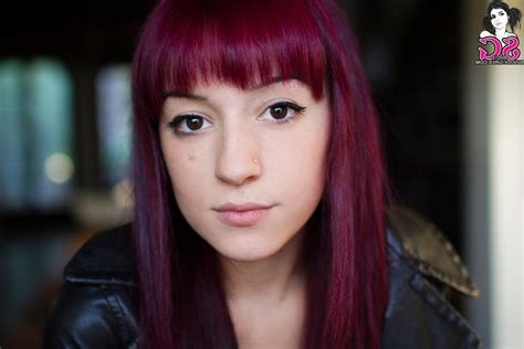 Fay suicide, suicide girls, blue hair, portrait, headshot, women. Wallpaper : face, model, long hair, black hair, bangs ...